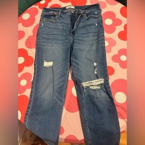 Abercrombie & Fitch Blue Distressed Women Jeans